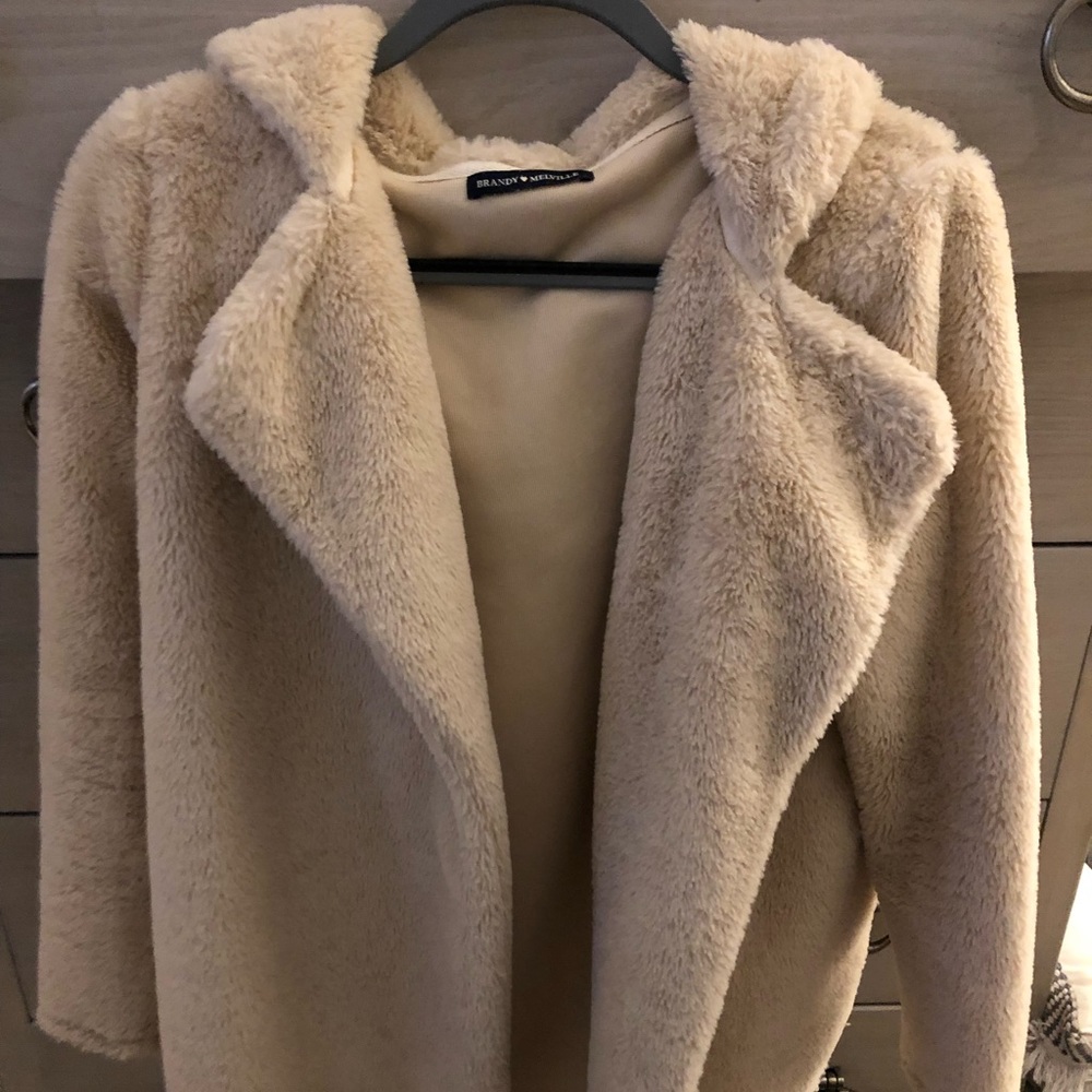 Brandy Melville Teddy Cardigan Jacket